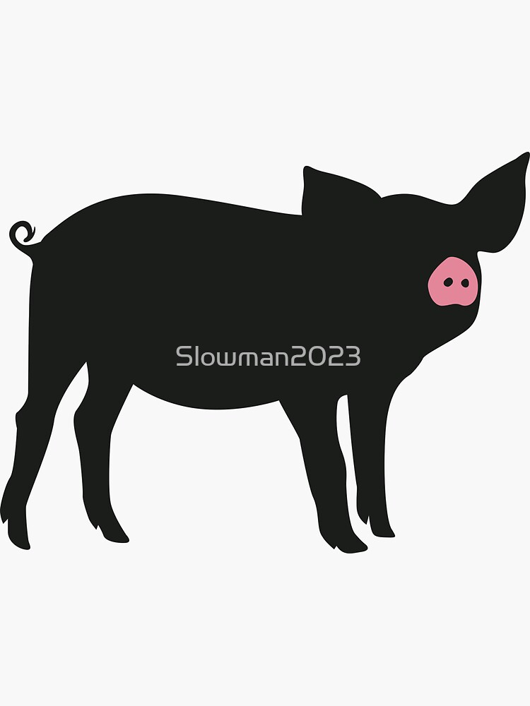 giving gift clipart black and white pig