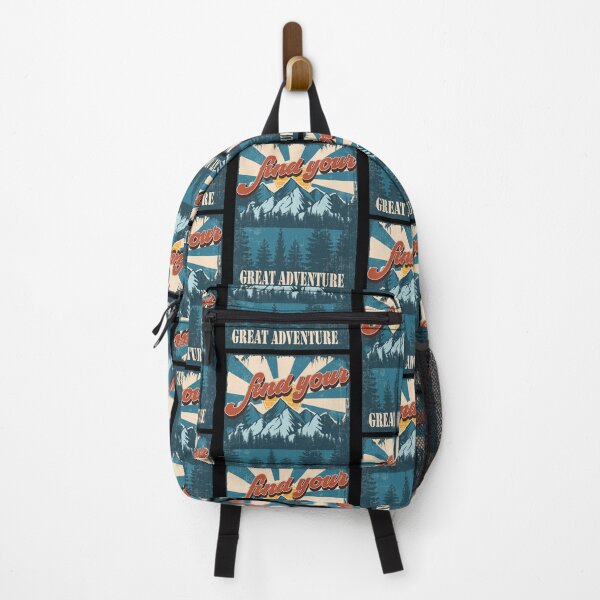 Item preview, Find your great adventure,  Great outdoors vintage mountains, Camping  designed and sold by HomeCoquette.