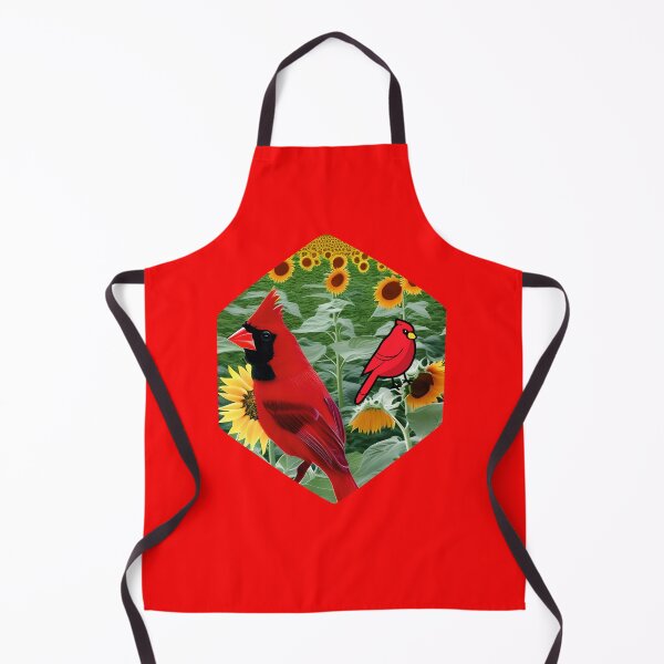 Item preview, SUNFLOWERS CARDINAL BIRDS designed and sold by starfishstuff.