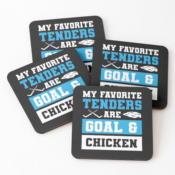 Item preview, My Favorite Tenders Are Goal & Hockey Mom Chicken Tenders Tendies designed and sold by yelly123.