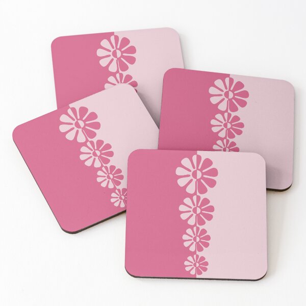 Item preview, 1960's Bold Retro Mod Flowers in Pink designed and sold by MellowCat.