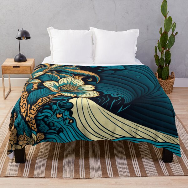 Item preview, Classic Wave and Tropical Flowers Pattern | Australia Flowers | Vaporwave Wave | Pattern | Flower Power | Acid Wash Flower Pattern | high resolution designed and sold by Synthetic-Intel.
