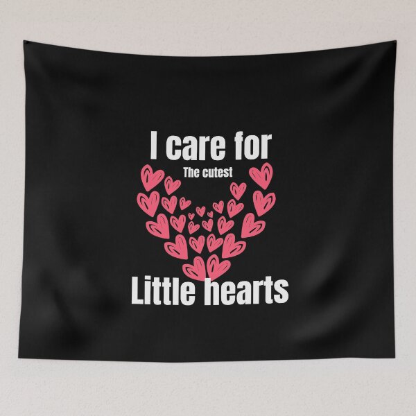Item preview, I care for The cutest little hearts - love quotes  designed and sold by Basma Store.