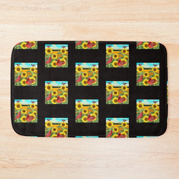 Item preview,  SUNFLOWERS CARDINAL BIRDS designed and sold by starfishstuff.