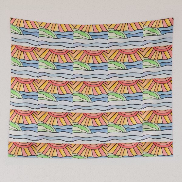 Item preview, Painted Ocean Sunrise - Art designed and sold by jolabrese.