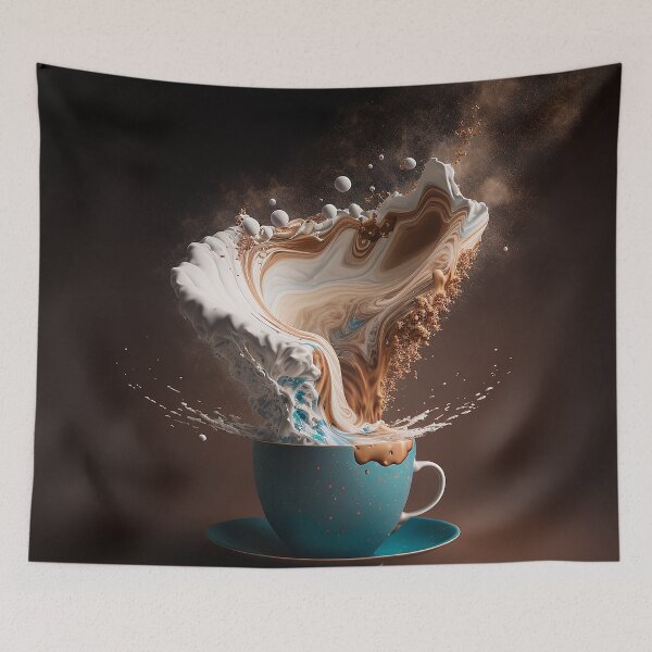 Item preview, cup of a hot coffee splash designed and sold by BIBIHOX.