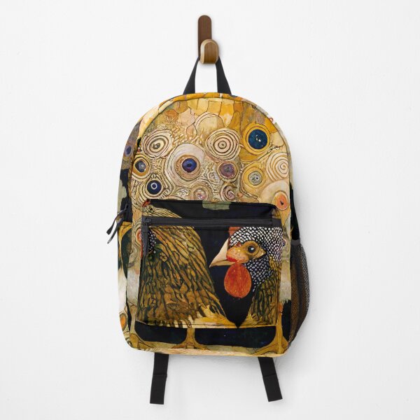 Item preview, Three Hens in the Style of Gustav Klimt designed and sold by newnomads-art.