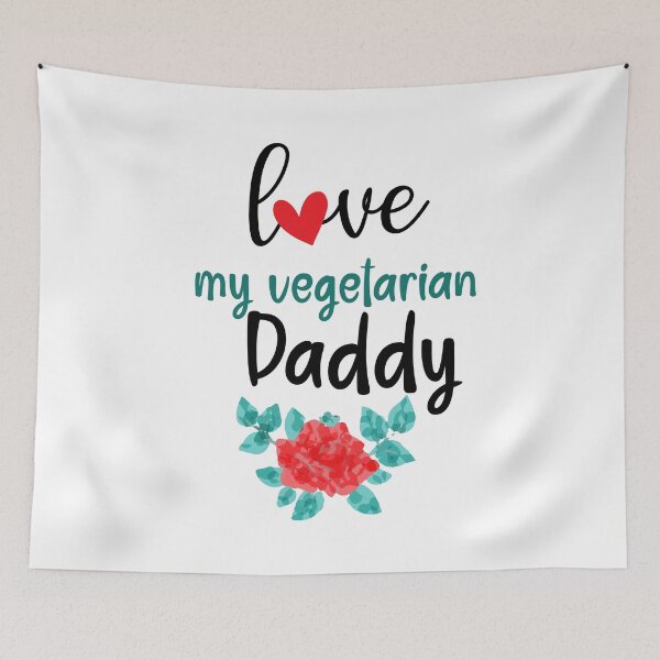 Item preview, love my Vegetarian Daddy designed and sold by EmeraldeaArt.