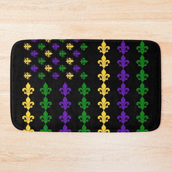 Item preview, Mardi Gras American Flag designed and sold by Deco-Design.