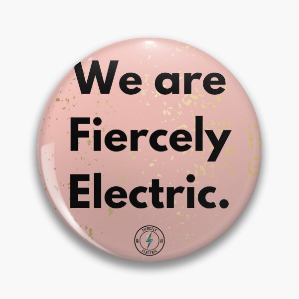 Item preview, We Are Fiercely Electric pink and gold square designed and sold by FiercelyFE.