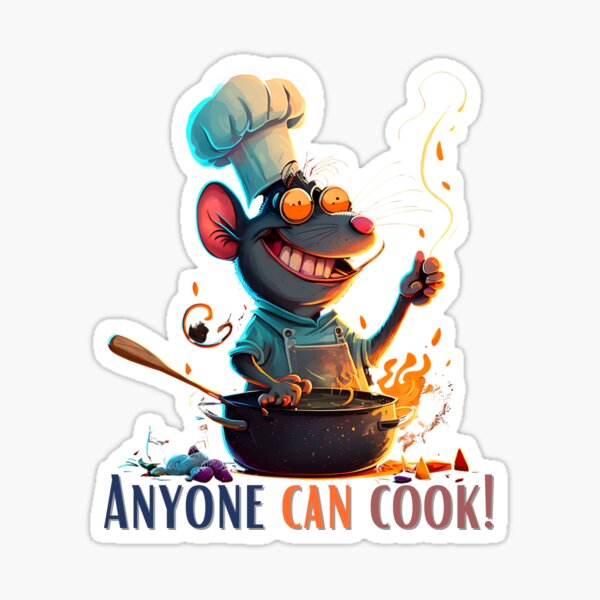 Anyone Can Cook, Disney Kitchen, Remy Kitchen Sign, Ratatouille, Chef Sign  