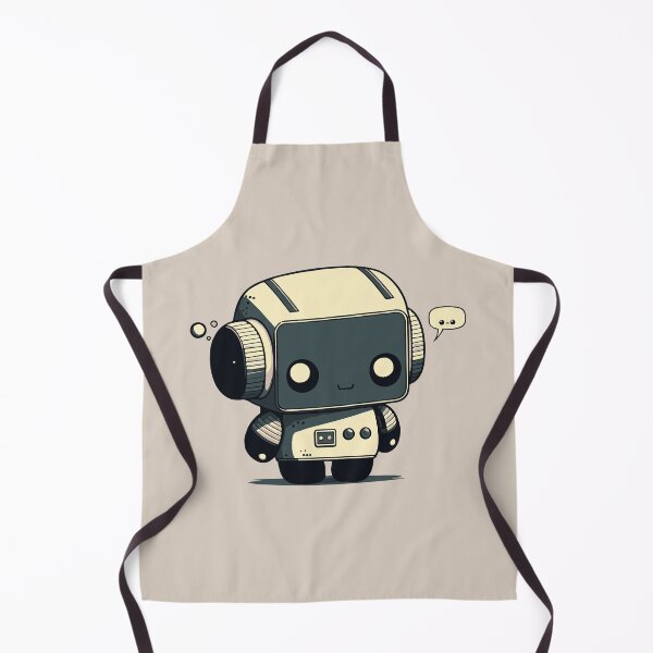 Item preview, Happy but Sad Robot || Kawaii AI Robot designed and sold by MadSwellDesigns.
