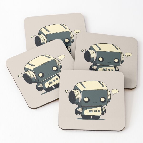 Item preview, Happy but Sad Robot || Kawaii AI Robot designed and sold by MadSwellDesigns.