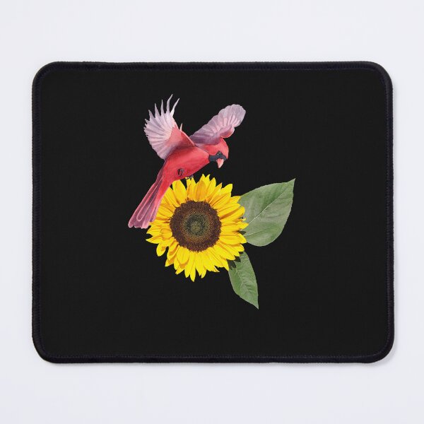 Item preview, SUNFLOWERS CARDINAL BIRDS designed and sold by starfishstuff.