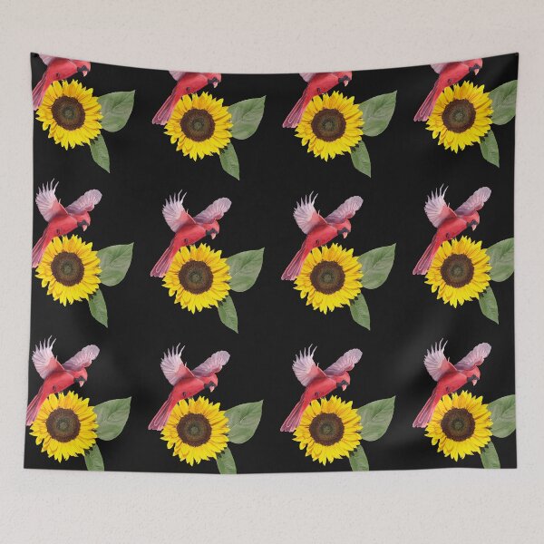 Item preview,   SUNFLOWERS CARDINAL BIRDS designed and sold by starfishstuff.