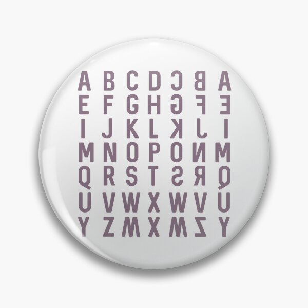 Item preview, English alphabets and mirror2 designed and sold by Think4Prints.