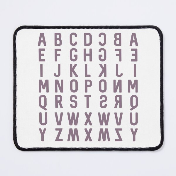 Item preview, English alphabets and mirror2 designed and sold by Think4Prints.