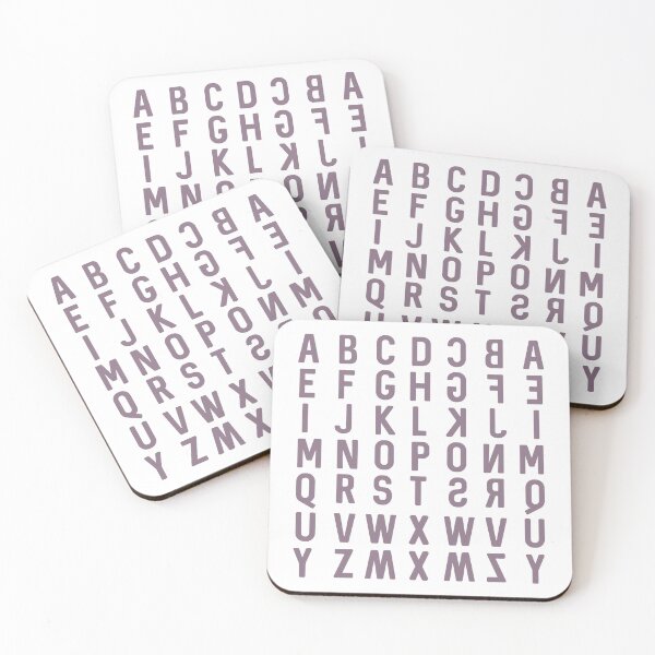 Item preview, English alphabets and mirror2 designed and sold by Think4Prints.