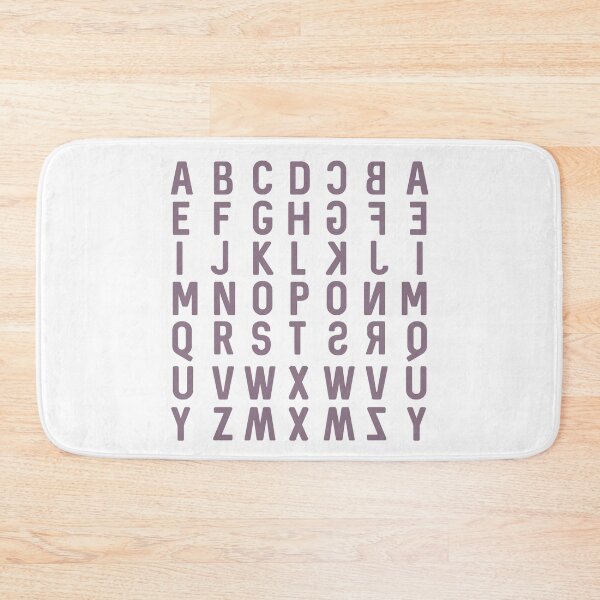 Item preview, English alphabets and mirror2 designed and sold by Think4Prints.