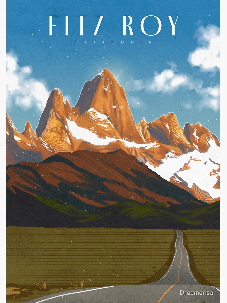 Thumbnail 3 of 3, Sticker, Fitz Roy, Patagonia designed and sold by Dreamerisa.