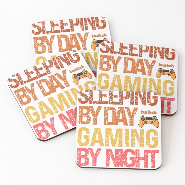 Item preview, Sleeping By Day Gaming By Night designed and sold by Babytopia.