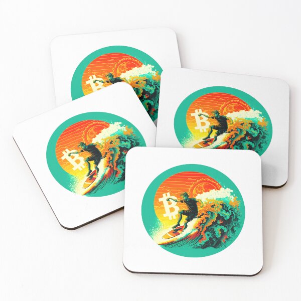Item preview, Riding the Bitcoin Wave designed and sold by CryptoBeings.