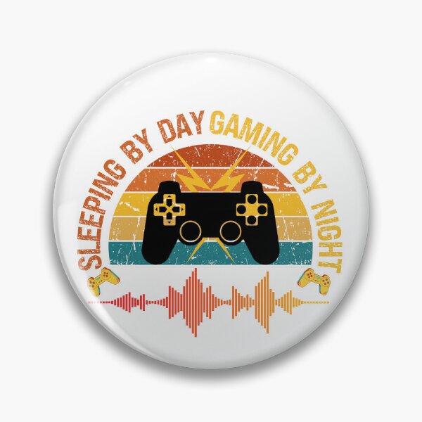 Item preview, Sleeping By Day Gaming By Night designed and sold by Babytopia.