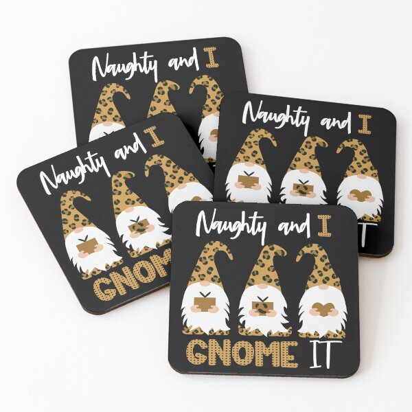 Item preview, Leopard Noughty gnomes, funny gnome sayings designed and sold by Createya.