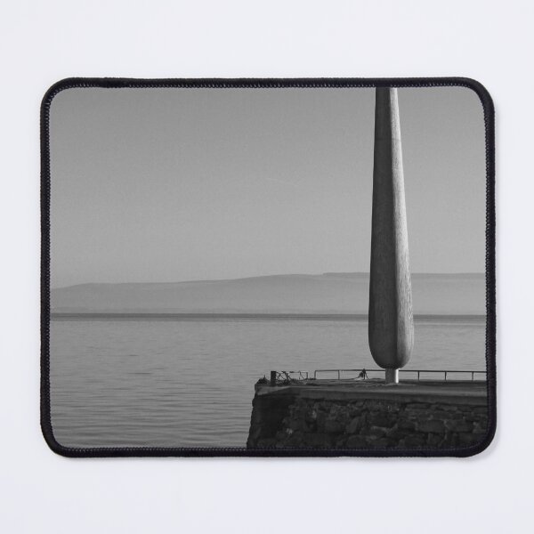 Item preview, Fid monument old stone pier Moville Donegal black and white designed and sold by eddiebarronshop.