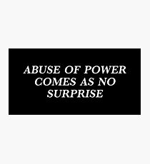 jenny holzer inflammatory essays abuse of power Photographic Print
