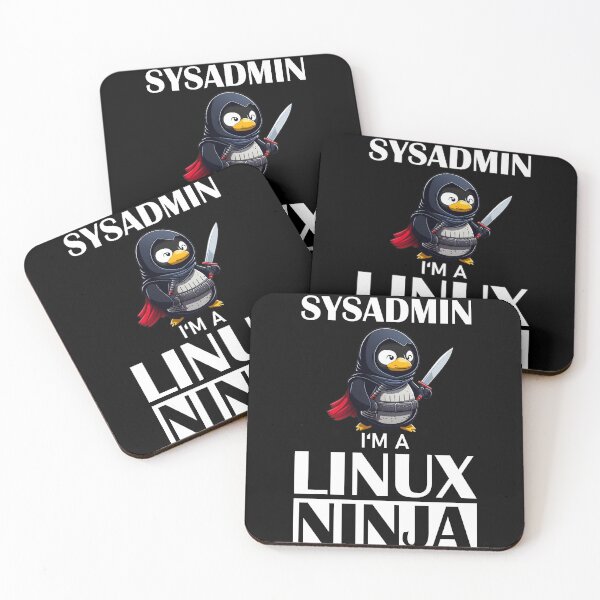 Item preview, Linux Ninja I'm not a SysAdmin Tux Ninja Wizzard designed and sold by Cedinho.