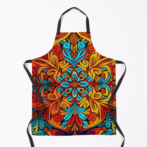 Artikelvorschau, Dense Sketched Vibrant Traditional Pattern Digital Painting entworfen und verkauft von CodeAndColors.