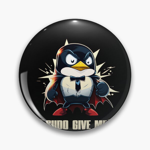 Item preview, Linux Tux with Sudo Superpower Super Penguin designed and sold by Cedinho.
