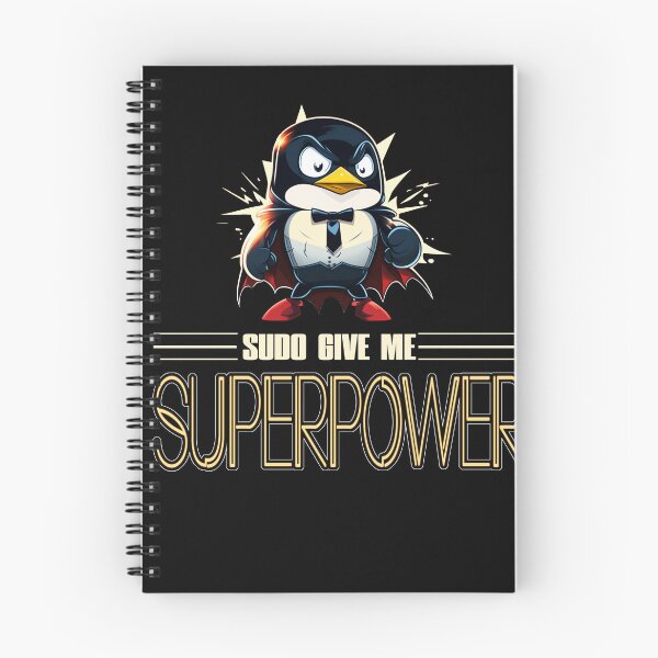 Item preview, Linux Tux con Sudo Superpoder Superpingüino designed and sold by Cedinho.