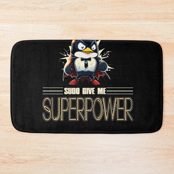 Item preview, Linux Tux with Sudo Superpower Super Penguin designed and sold by Cedinho.