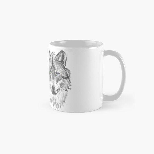 Wolf - Charcoal Animals Tasse (Standard)