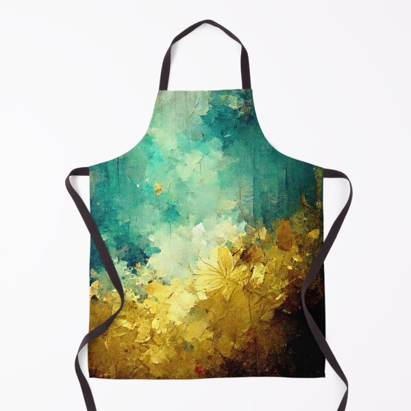 Item preview, A blue and gold landscape - an abstract golden meadow designed and sold by Michael Bollin.