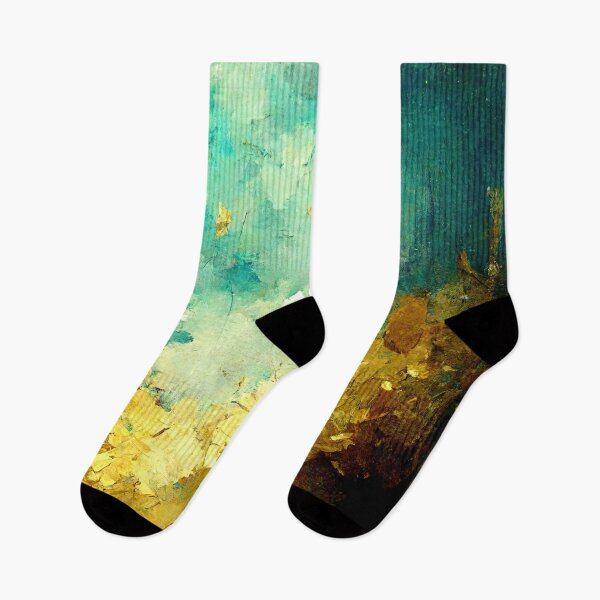Item preview, A blue and gold landscape - an abstract golden meadow designed and sold by Michael Bollin.