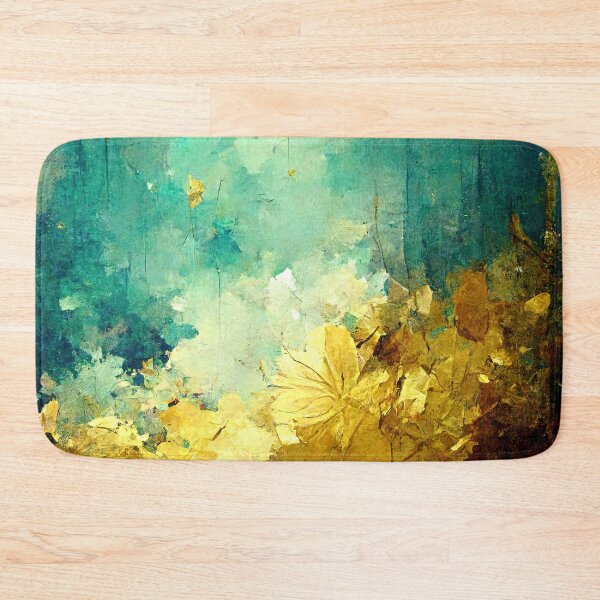 Item preview, A blue and gold landscape - an abstract golden meadow designed and sold by Michael Bollin.