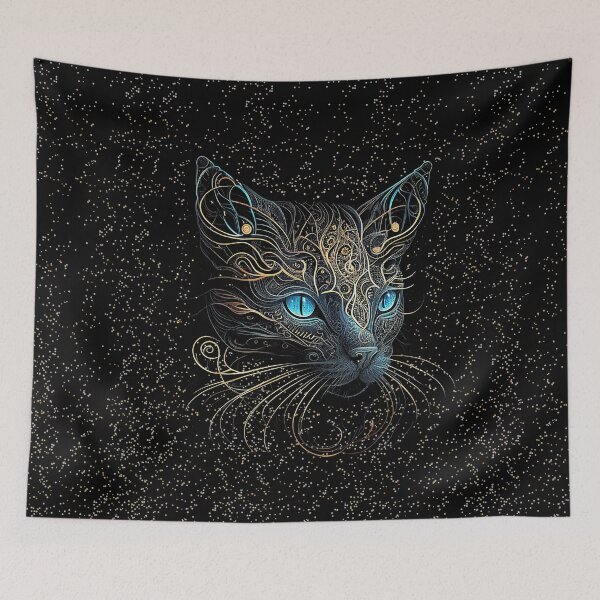 Item preview, mystical cat designed and sold by Uneautrevie.