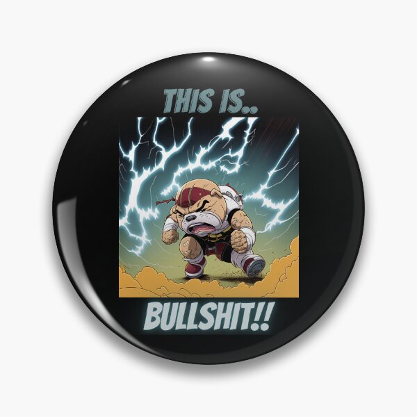 Item preview, Anime Bulldog-This Is Bullshit  designed and sold by letsgetinspired.