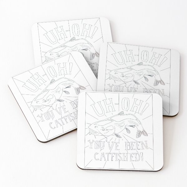 Item preview, Catfished Fish Design Line Art designed and sold by AHappyScavenger.