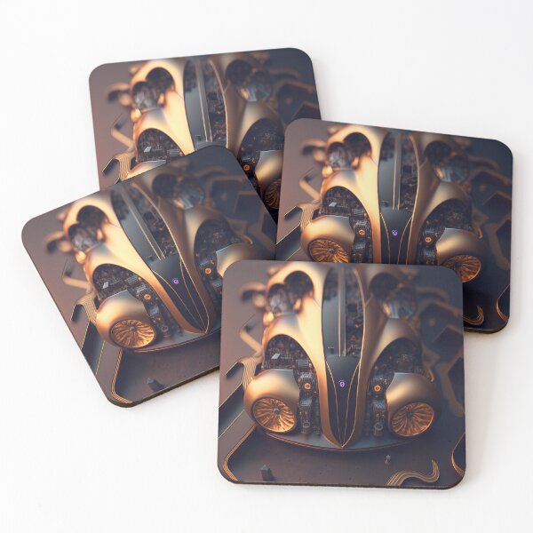 Item preview,  golden Supercar abstract artwork designed and sold by BIBIHOX.