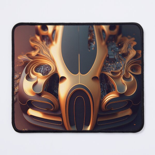 Item preview, golden Supercar abstract artwork designed and sold by BIBIHOX.