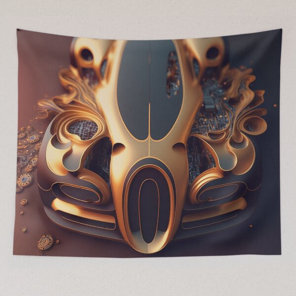 Item preview,  golden Supercar abstract artwork designed and sold by BIBIHOX.