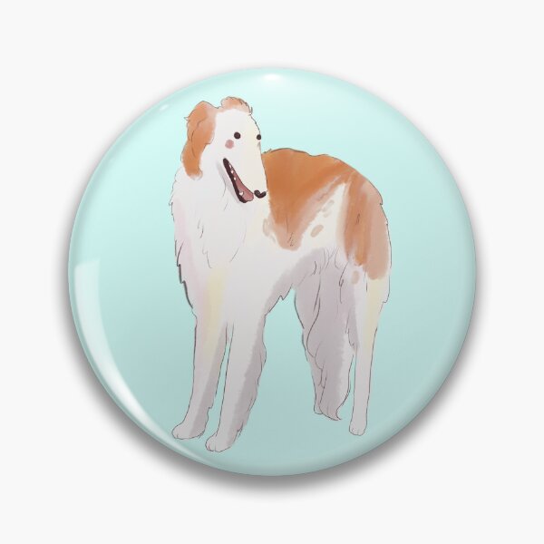Item preview, borzoi watercolor art designed and sold by Mayarart.