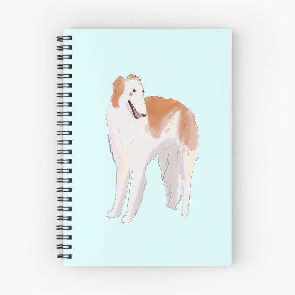 Item preview, borzoi watercolor art designed and sold by Mayarart.