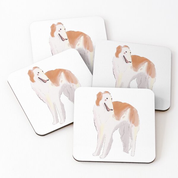 Item preview, borzoi watercolor art designed and sold by Mayarart.