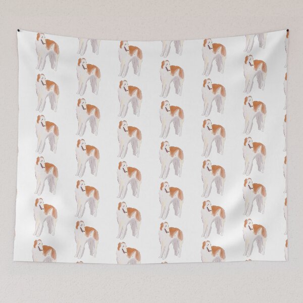 Item preview, borzoi watercolor art designed and sold by Mayarart.