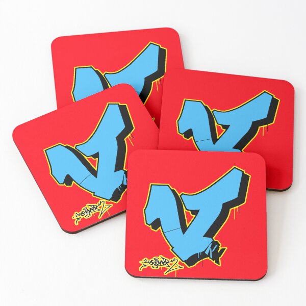 Item preview, BLUE LETTER V BY ESONE URBAN GRAFFITI STREET STYLE  designed and sold by GraffitiBomberZ.